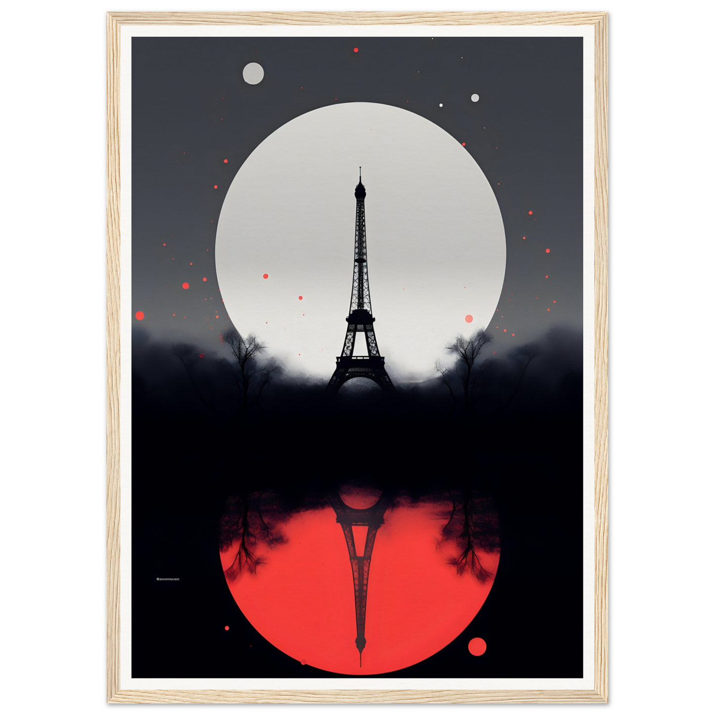 A poster with the eiff tower in paris