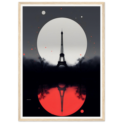 A poster with the eiff tower in paris