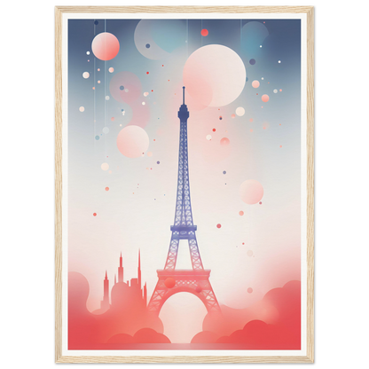 A poster with the eiff tower in paris