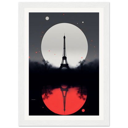 A poster with the eiff tower in paris, france