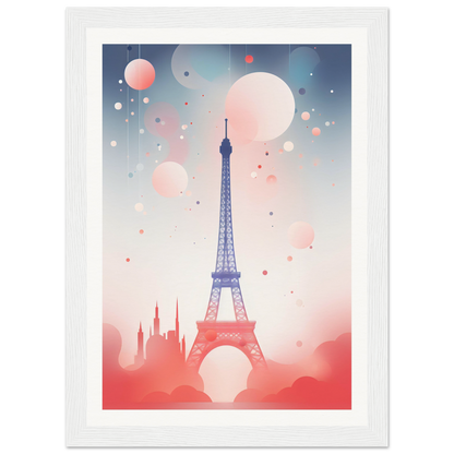 A poster with the eiff tower in paris