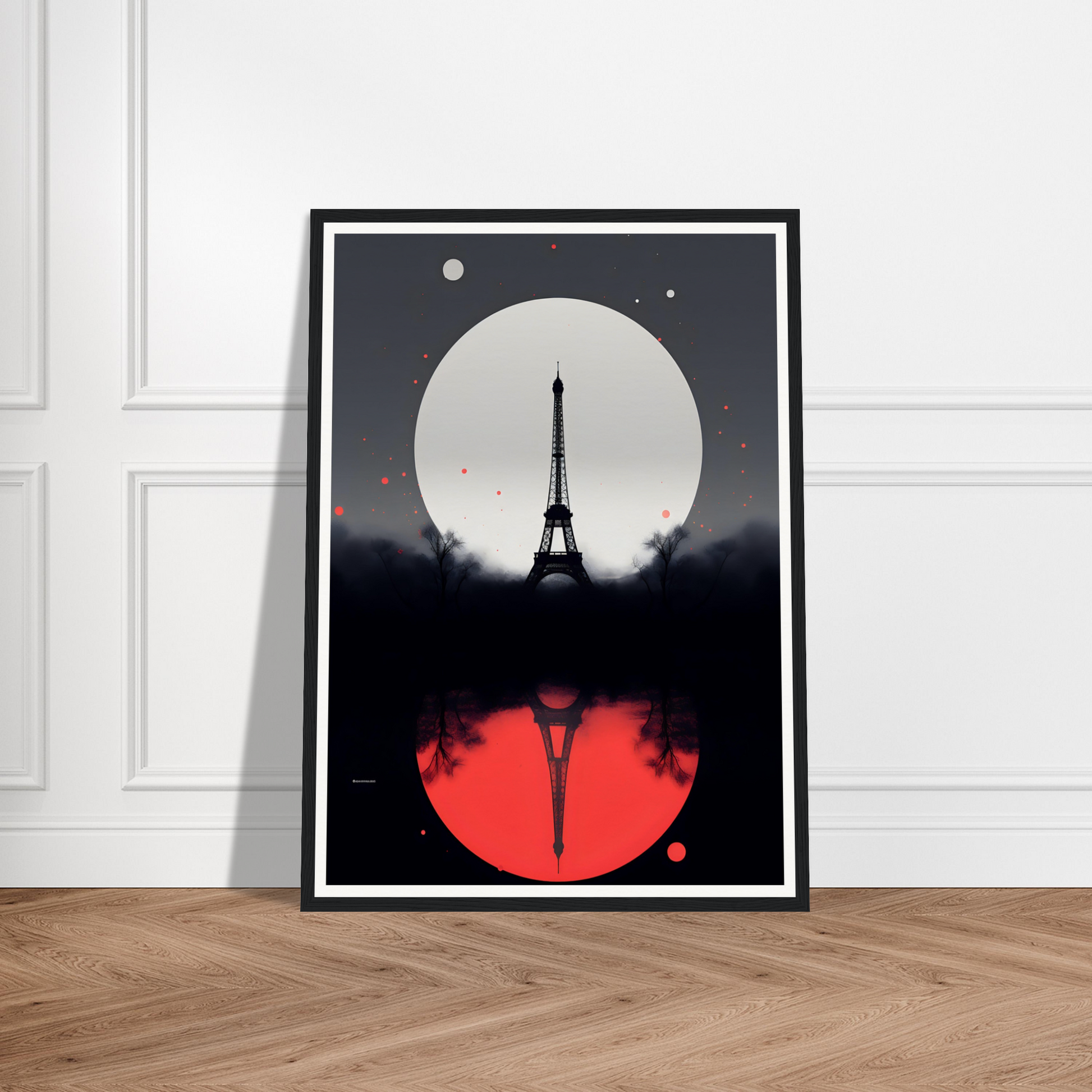 A poster with the eiff tower in paris