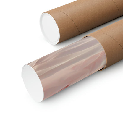 Two rolls of brown paper with a white top