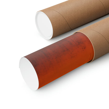 Two rolls of brown paper with a white top