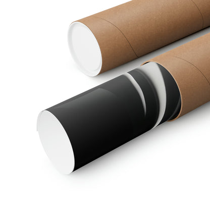 Cylindrical tubes or rolls with brown exteriors and white ends, one partially wrapped in black material.