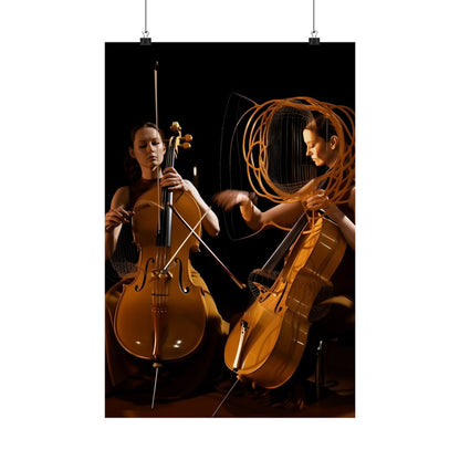 Two cellos and a cello player