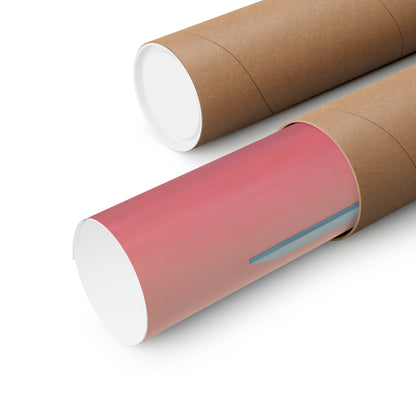 Cylindrical cardboard mailing tubes, one partially opened to reveal pink contents inside.