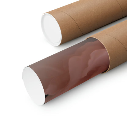 Two brown paper rolls with white lids