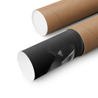 Cylindrical tubes or rolls with brown paper exteriors and white ends.