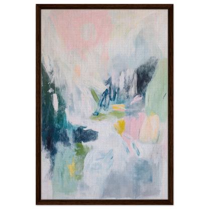 Abstract painting in soft pastel colors framed, ideal for Prism Dreamscape room decor