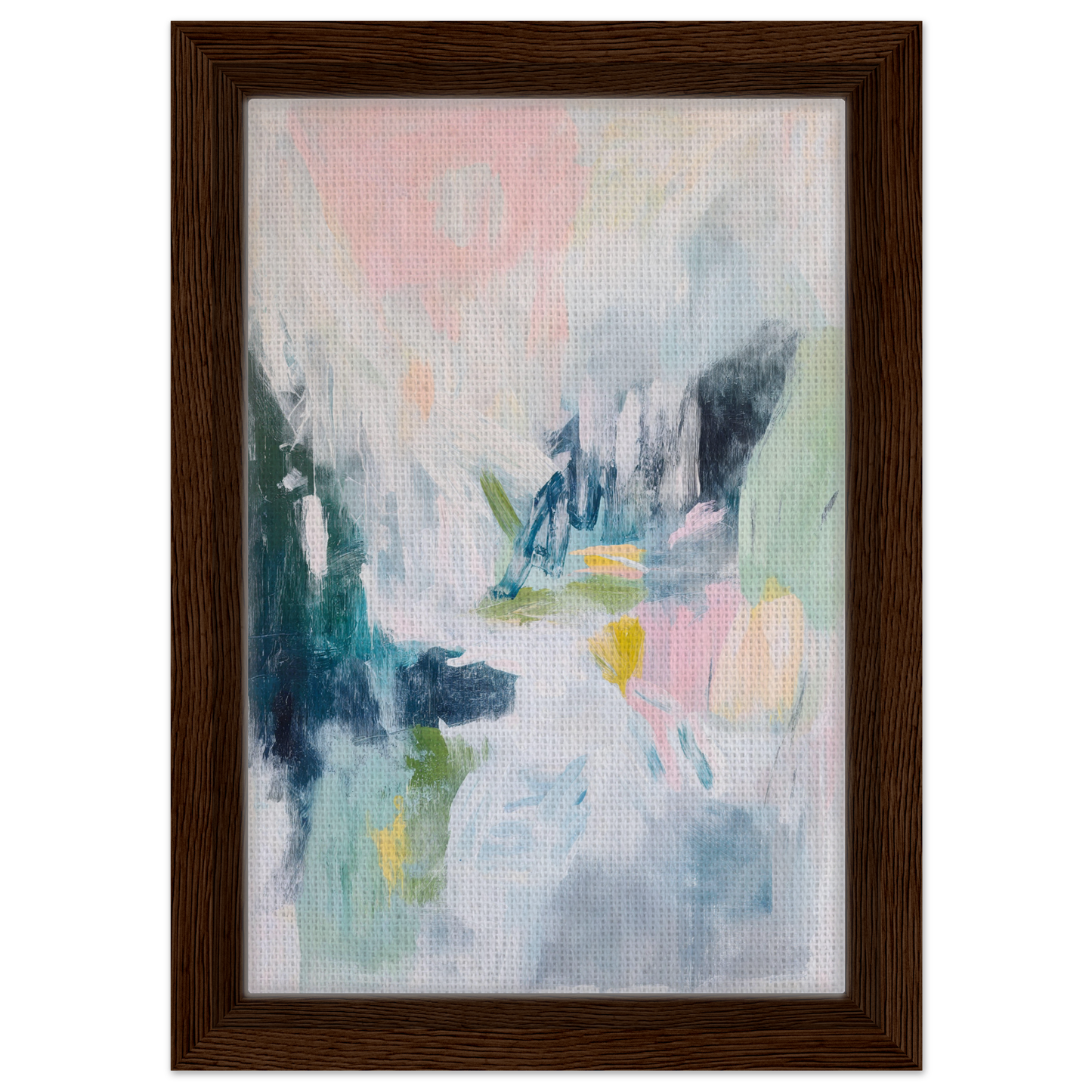 Abstract painting in soft pastels and gestural brushstrokes for Prism Dreamscape Gestures decor