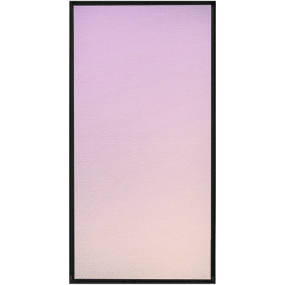 Framed gradient panel transitioning from light purple to pale peach.