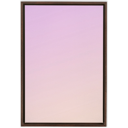 Framed gradient artwork transitioning from light purple to pale peach.