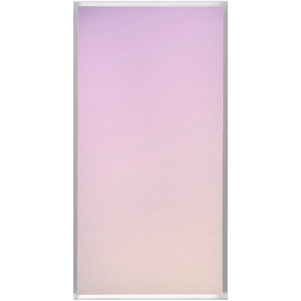 Rectangular panel with a gradient from light purple to pale peach.