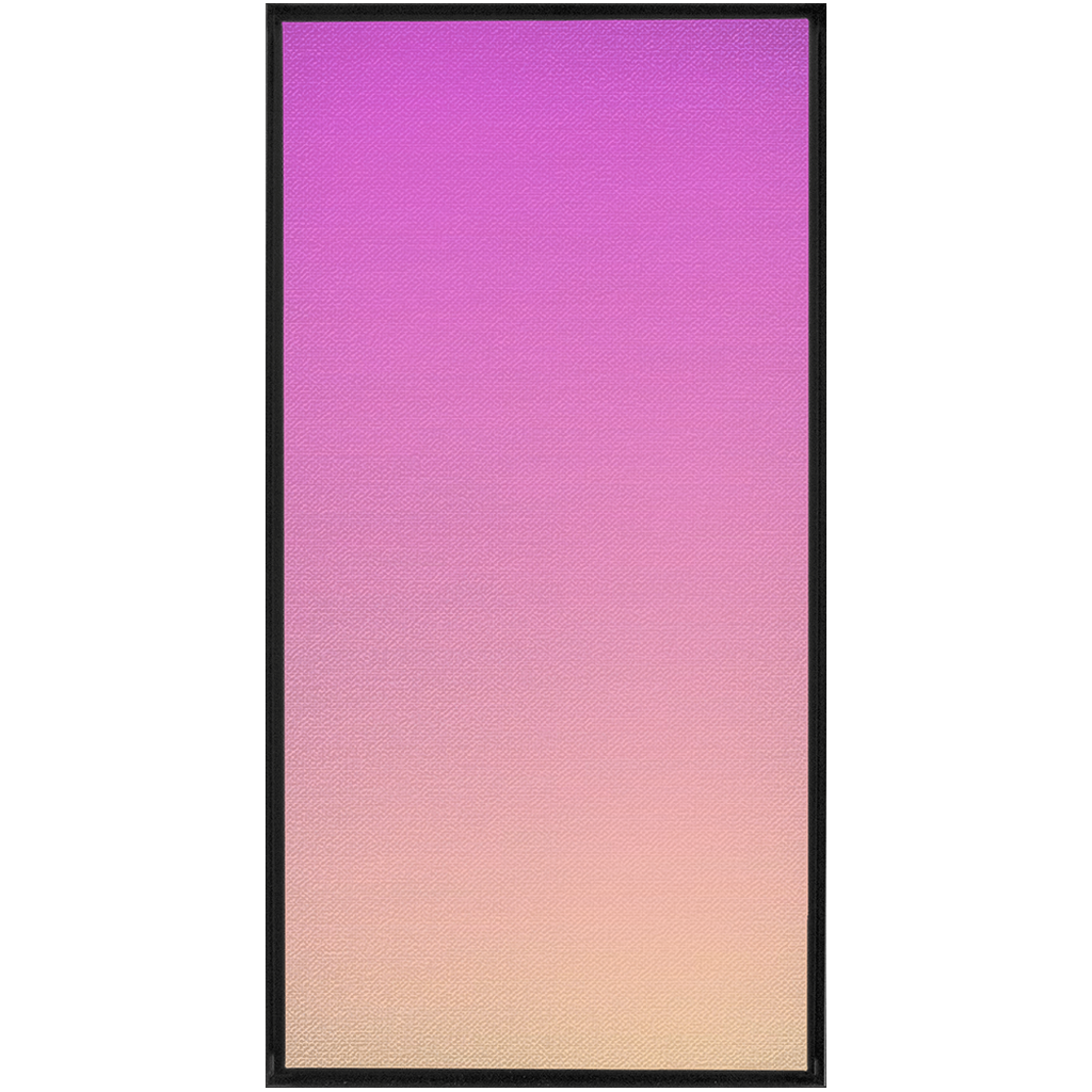 Rectangular frame containing a gradient from pink to peach colors.