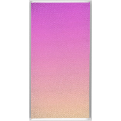 Rectangular panel with a gradient from pink to peach colors.