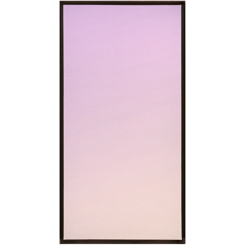 Framed gradient panel transitioning from light purple to pale peach.