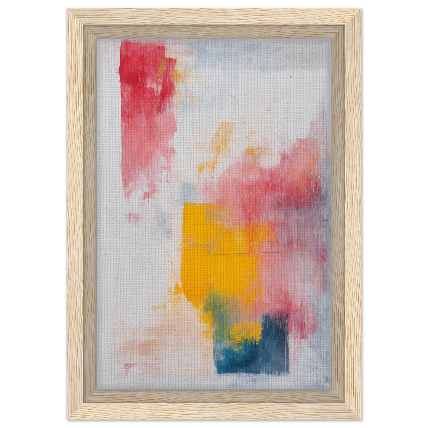 Abstract painting Rapture Between Hues in vibrant colors, framed canvas print for Fashion Oracle