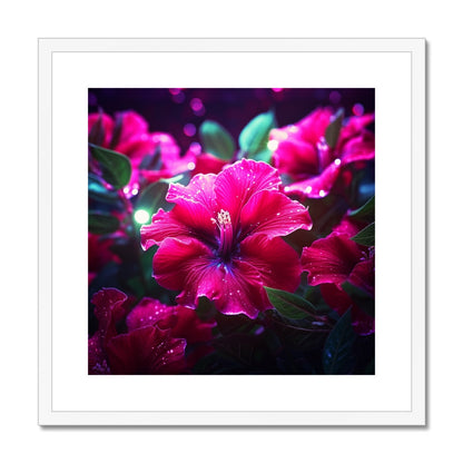 A red flower with water droplets on it