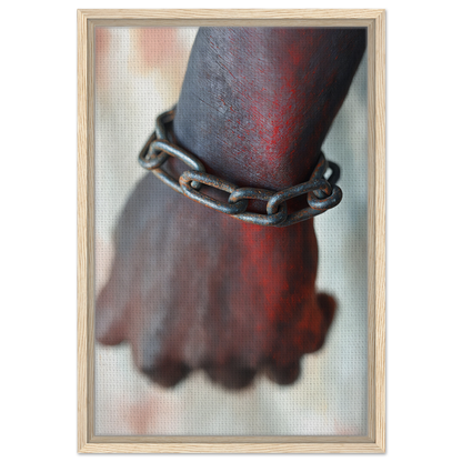 Chain bracelet on a dark-skinned wrist featured in Rustbound Reverie collection