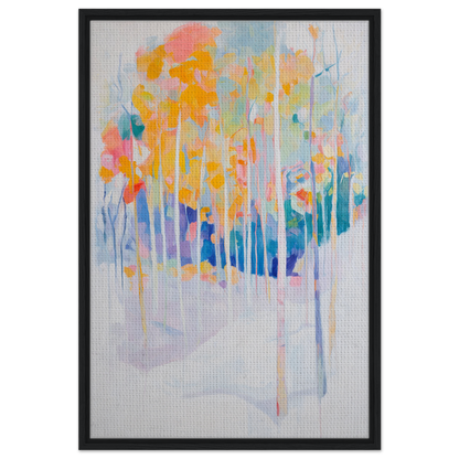 Abstract painting of colorful trees in impressionistic style for Serene Spectrum Rapids room decor