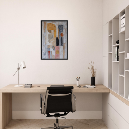 Modern home office showcasing Shapes Harmony Reverie with minimalist desk and ergonomic chair