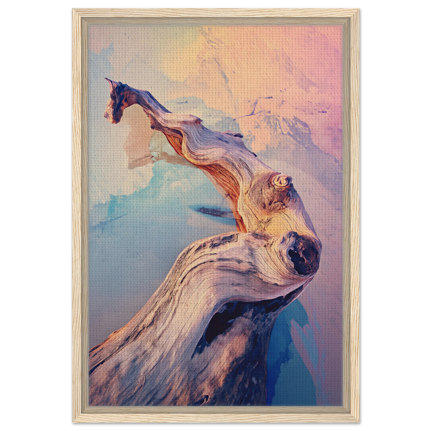 Graceful horse with flowing mane in soft colors, featured in Skywood Surreal Haiku