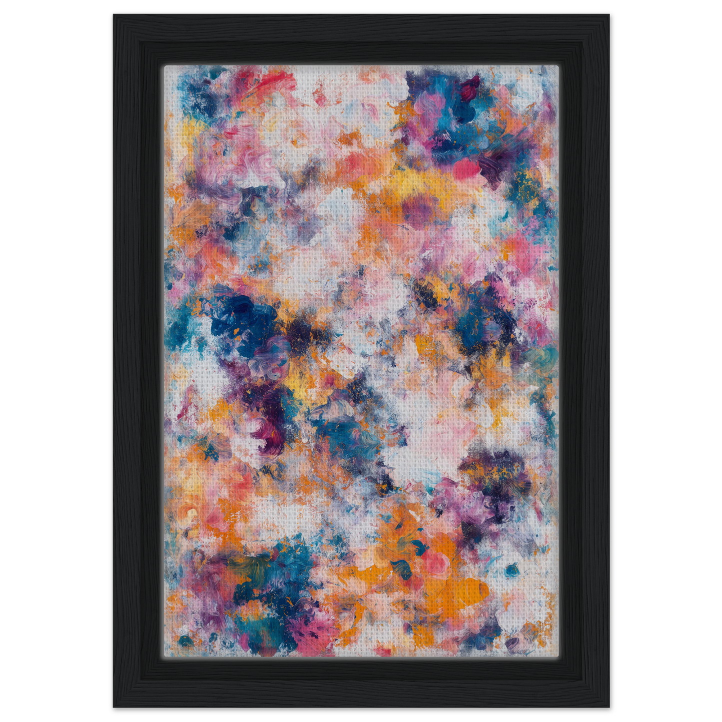 Abstract painting with vibrant colors ideal for Swirlstorm Euphoria Seas canvas wall art