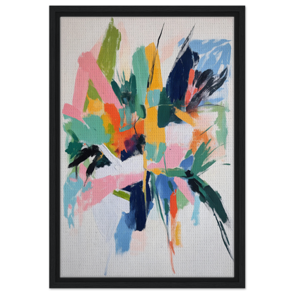 Abstract painting in vibrant colors for Teal Dream Eruptions room decor by Fashion Oracle™