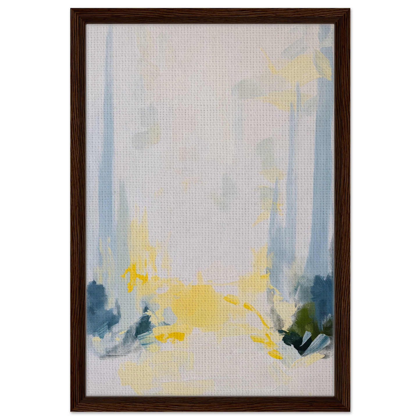 Abstract painting in pastel colors framed, ideal for Tranquil Arbor Dreams room decor