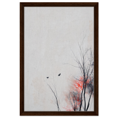 Framed artwork of a minimalist landscape for Veering Whisperscape room decor