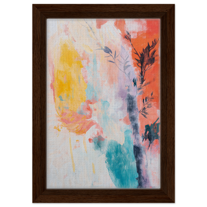 Abstract painting with pastel hues, ideal for enhancing room decor with Vibrant Sundance Whispers