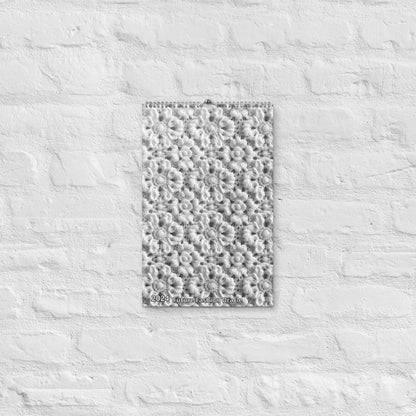 Rectangular panel with a textured, bubble-like pattern mounted on a wall.