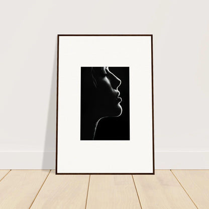 Framed black and white silhouette art, perfect for Velvet Void Sensation lovers