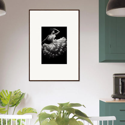 Framed black and white ballet dancer art from Nocturnal Flourishbyen special edition