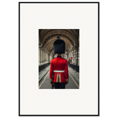 Royal guard in red uniform and bearskin hat for Scarlet Temporal Century wall art