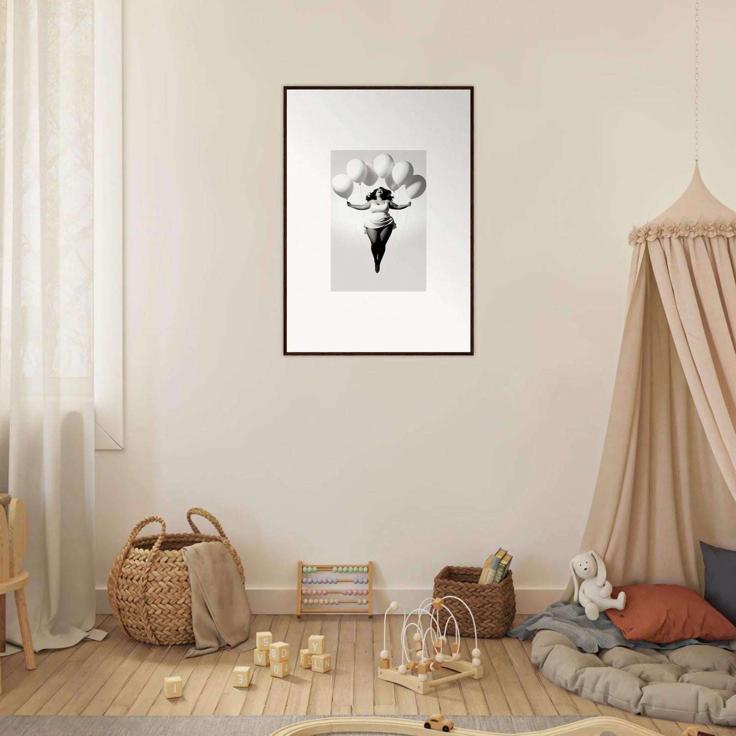 Framed wall art of a graceful ballerina in Rosy Liberties Soar special edition art™