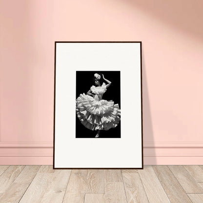 Framed black and white dancer photo in Curves Dreamscape Illuminated special edition art™