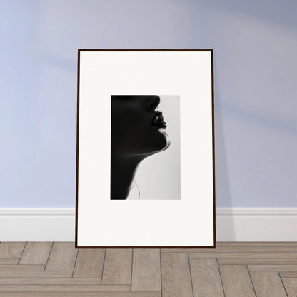 Framed black and white silhouette in Shadowed Whisper Immanence special edition art™