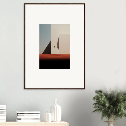 Framed minimalist photo of geometric shapes in Sombra Espérante architecture style