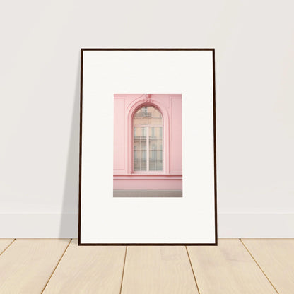 Framed art print of a pink arched window in Pink Sonata Vibrations special edition art™