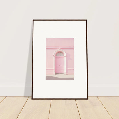 Framed wall art featuring a pink arched doorway from Pearly Baccarat Dream special edition