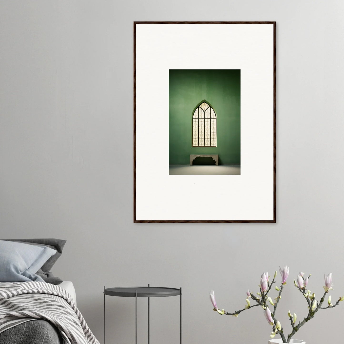 Gothic arched window with mullions in Evermind Greenthaum special edition art™