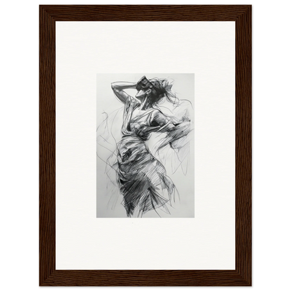 Dynamic figure in flowing fabric, part of the Sketch Mirage Matinee special edition art™