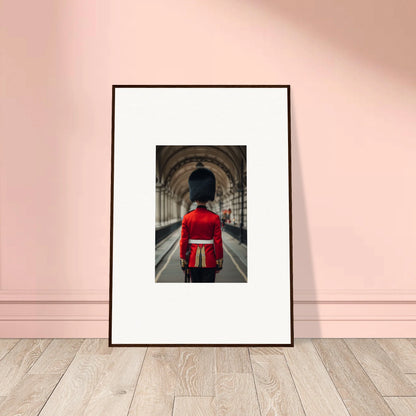 Framed wall art of a Queen’s Guard in red from Scarlet Temporal Century collection