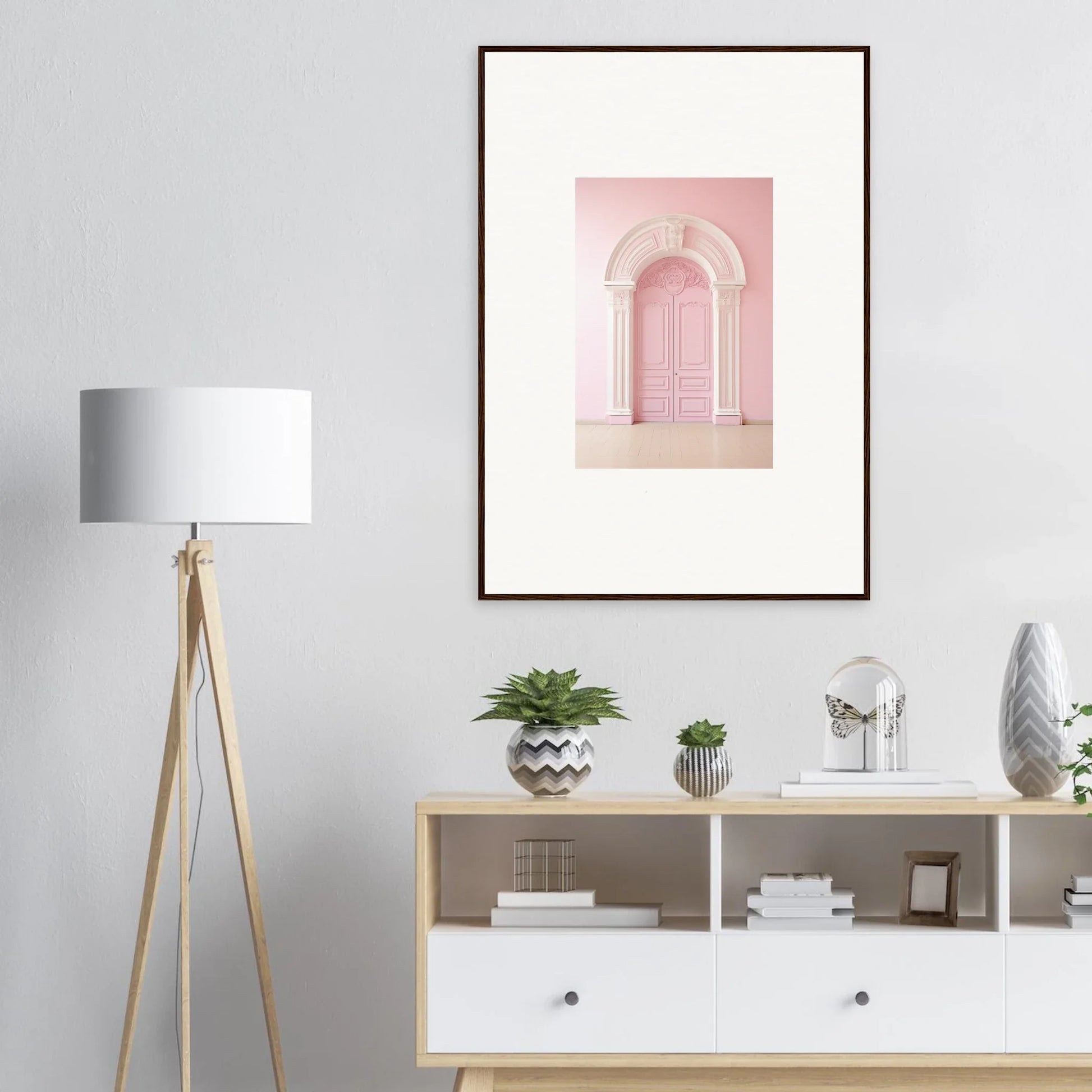 Framed pink archway artwork for Portal Fantasies Unfurled special edition art™