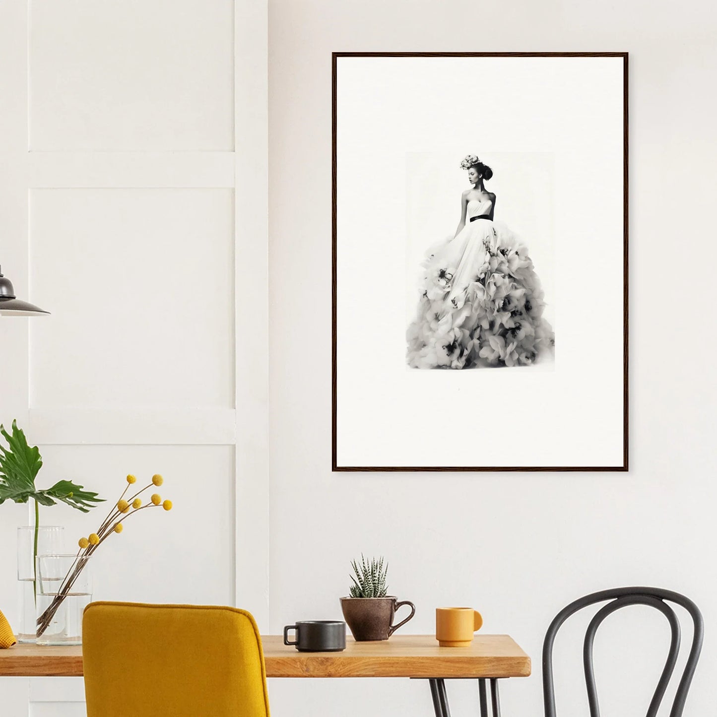 Framed wall art of a figure in a ballgown, Dreams Bloom Eternal special edition