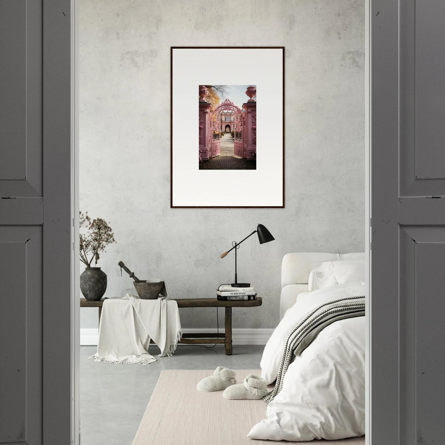 Framed photograph of a dreamy passageway from Sugarcotton Visions Gateway art