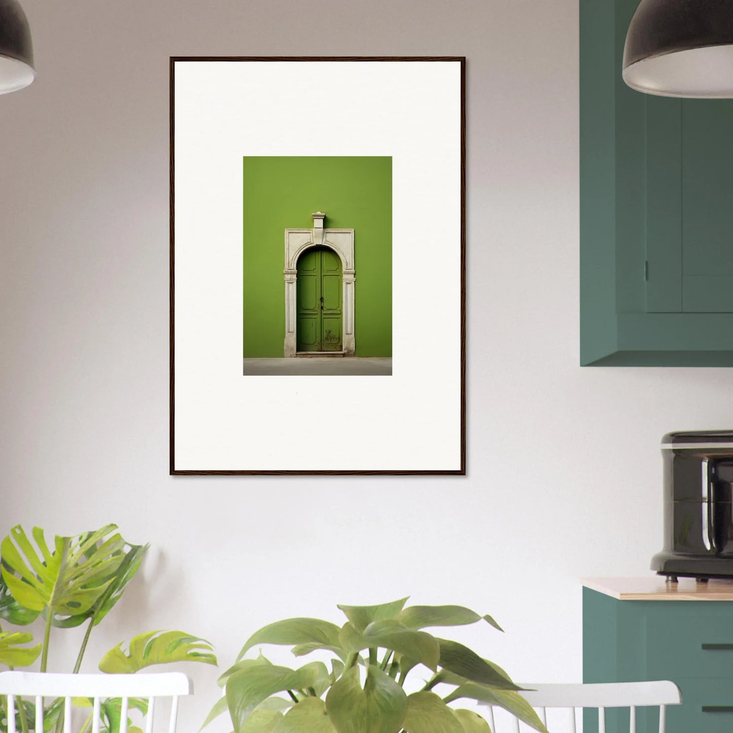 Framed photograph of a green door in the Green Origins special edition art™ collection