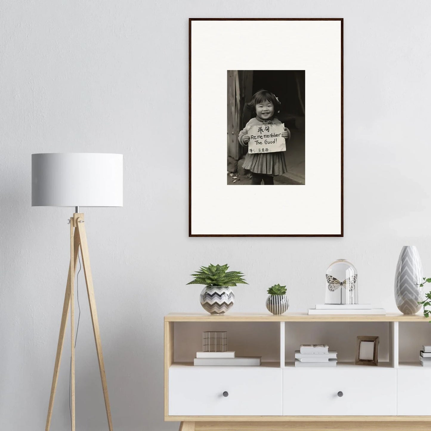 Framed black and white vintage photograph of Ephemeral Joy Imbibed wall art